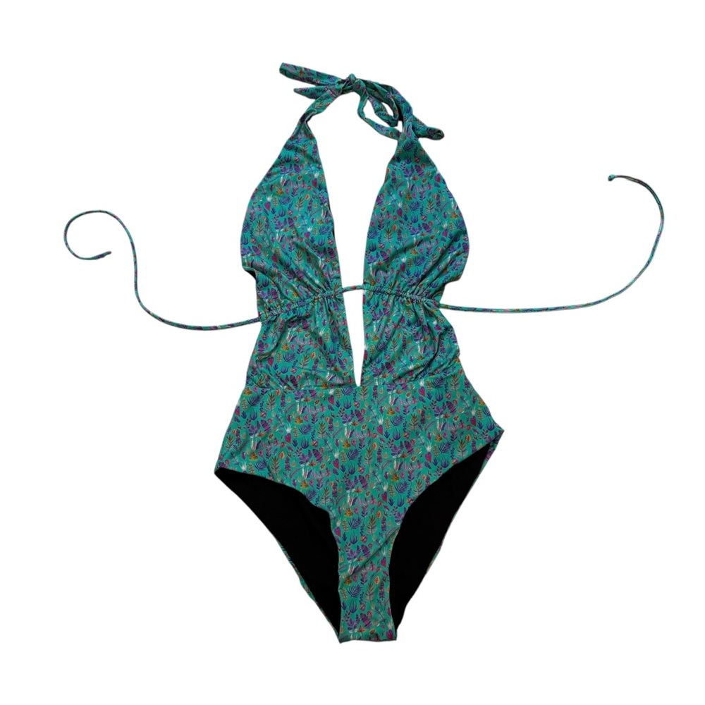 Liberty London Floral One Piece Swimsuit, Sz M - Picture 4 of 13